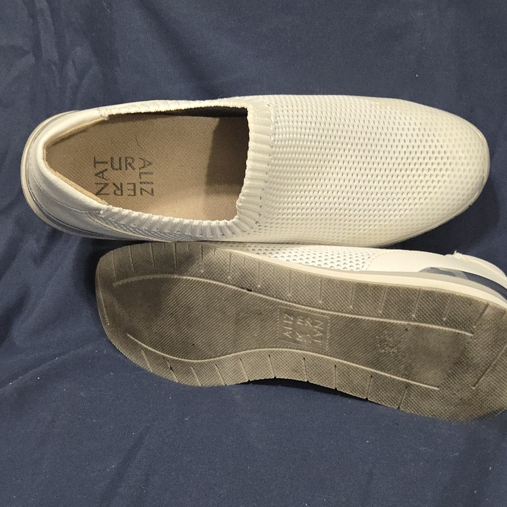 Naturalizer Lafayette Slip-on Sneakers White Fly Knit - Women's Size 8.5 - Picture 7 of 8